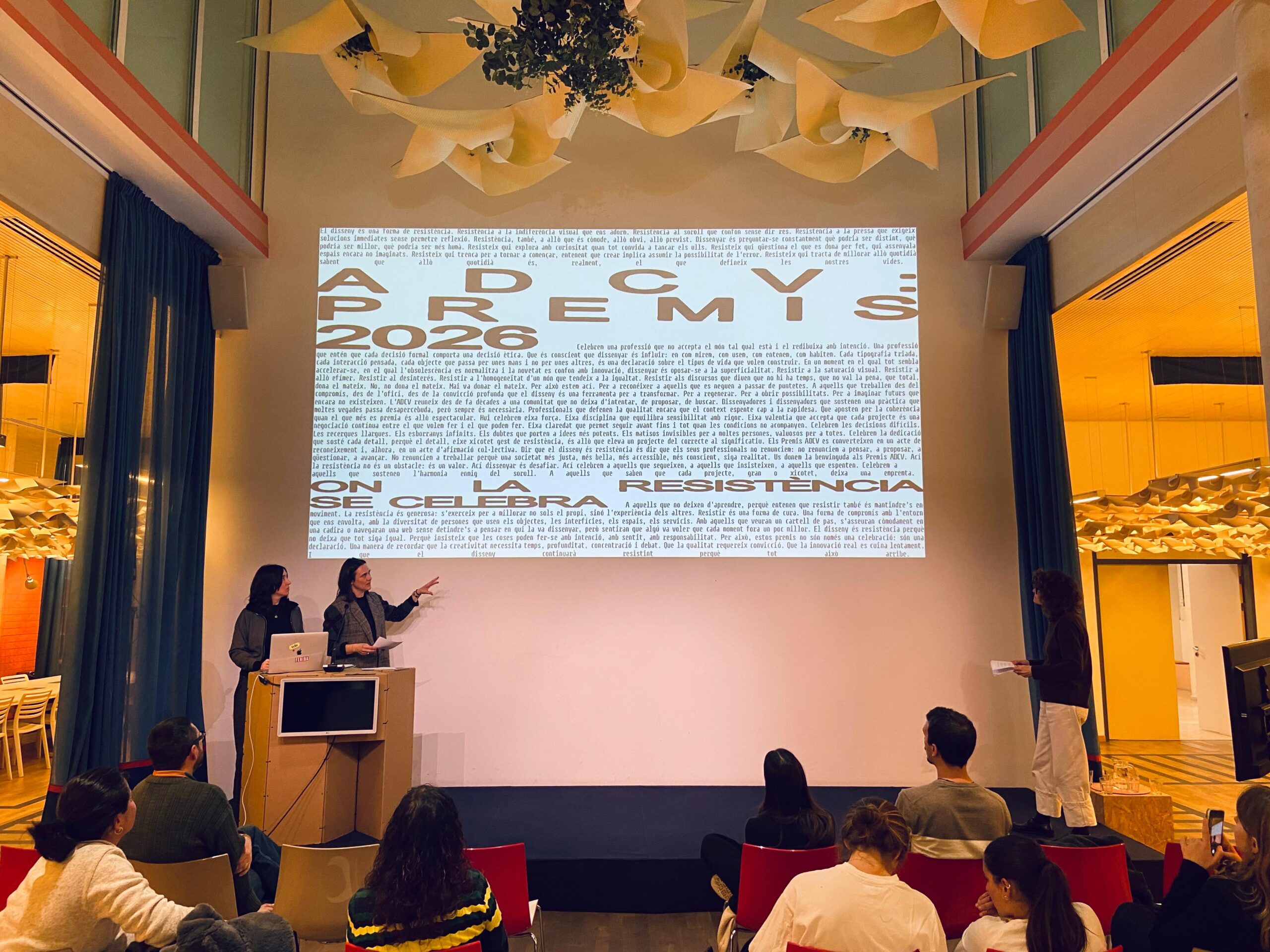 Premios ADCV 2026 3. Presentación en Las Naves